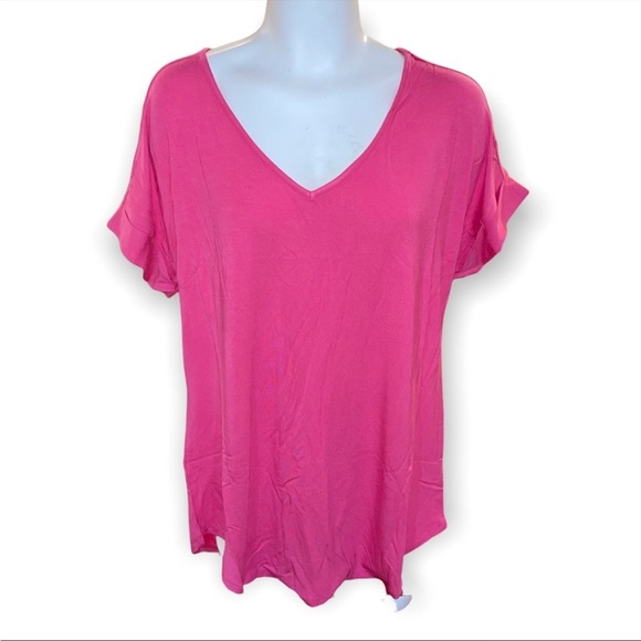 Stretchy Rayon tee - pink - Picture 5 of 7